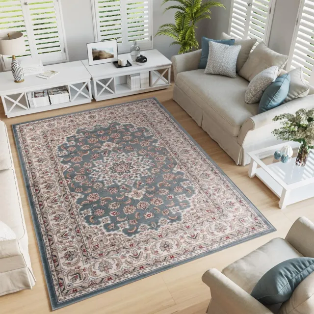 Tapiso Colorado Vloerkleed Grijs Oosters Woonkamer Tapijt Maat- 200x300 Grijs Beige1