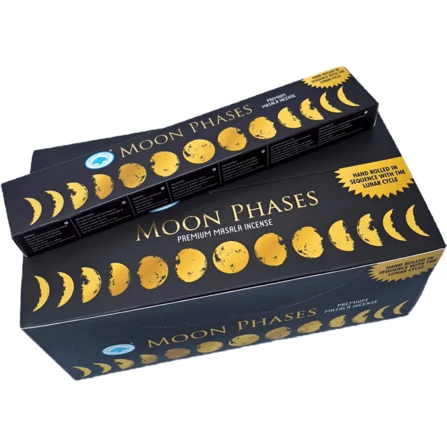 Green Tree Candle Green Tree Moon Phases Incense 15 grams - 3 pakjes - Maanfasen wierook Multicolor