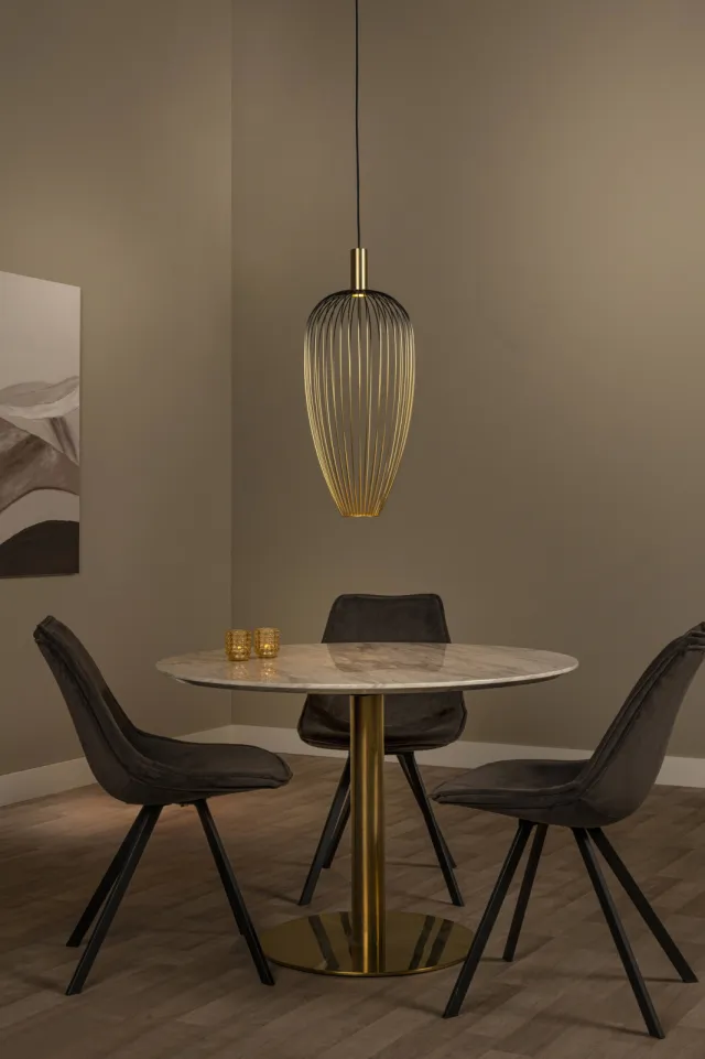 Lucide AURELIE - Hanglamp - Ø 30 cm - 1xGU10 (MR11) - Goud | Vibes