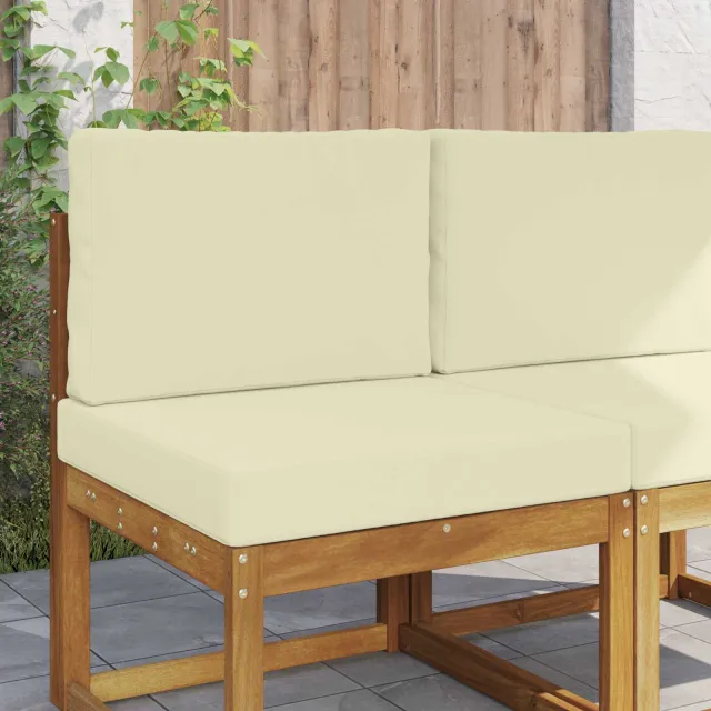 vidaXL Buiten bankkussen Polyester Crèmekleurig 60 x 60 cm