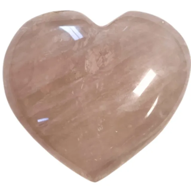 Ruben Robijn Roze kwarts edelsteen hart 200-250 gram