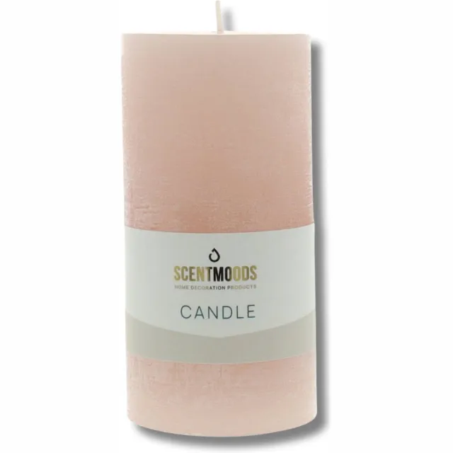 Scentmoods Rustieke kaars - Stompkaars - Flamingo - 6,3x12,5cm