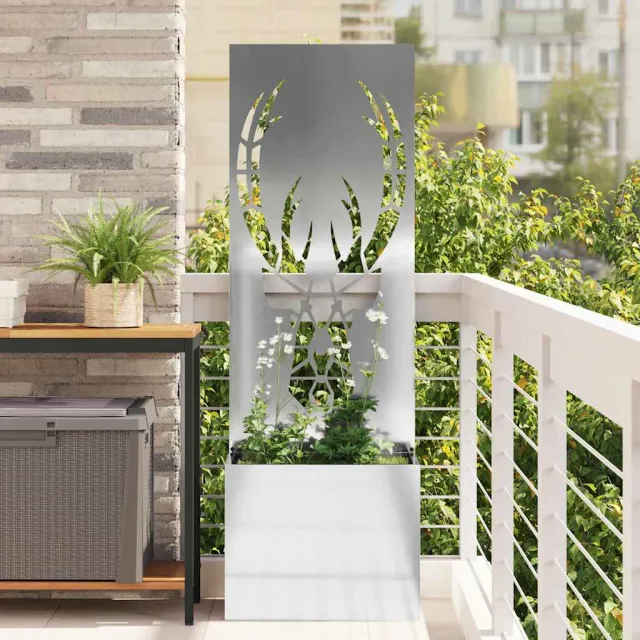 vidaXL Tuin Privacy Screen Dierenprint Zilver 50 x 32 x 150 cm