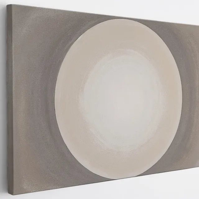 Saammp Canvas Schilderij - Cirkel - Abstract - 90x60 - Foto op canvas - Wanddecoratie - Muurdecoratie Woonkamer - Slaapkamer decoratie - Canvas Print Multicolor