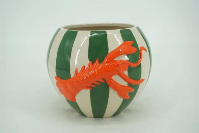 Homebound by Kolony HomeBound by KY | Aardewerk vaas lobster | bloemenvaas | vaas lobster Groen