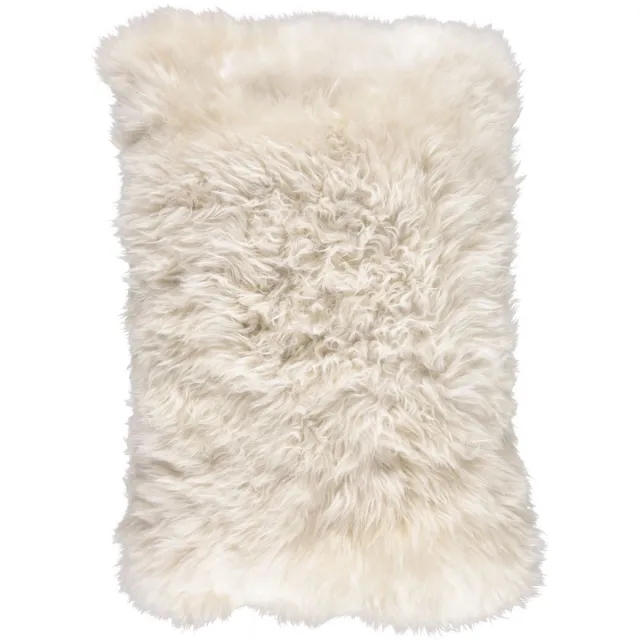 Sheepskin House Langharig Schapenvacht Kussen - 40x60 cm linen