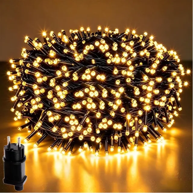 VELZINO® Clusterverlichting - Kerstverlichting - Lichtsnoer Kerst - 20m - Waterdicht - Timer - Voor Binnen en Buiten