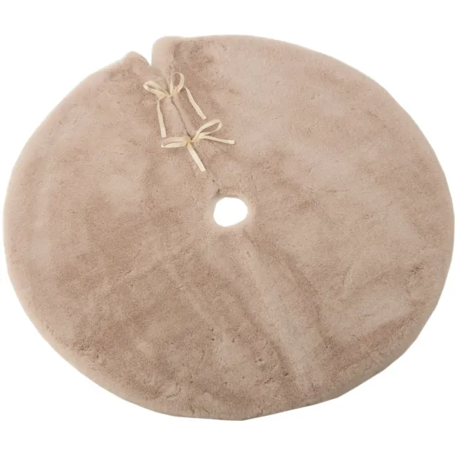 J-Line kerstboomrok Rond - textiel - beige