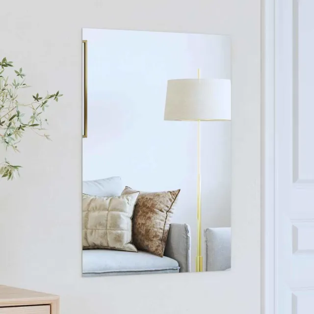 vidaXL Wandspiegel 70 x 50 cm gehard glas Rechthoekig Transparent