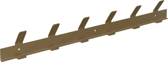 Gorillz Trim 50 Kapstok -12 haken (lengte) 55 cm - Metaal - Mat Goud
