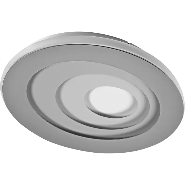 Osram Orbis Spiral LED plafondlamp Ovaal 360mm Grijs, Click-Dim 25W 3000K Warm Wit, CRI80, Metalen behuizing