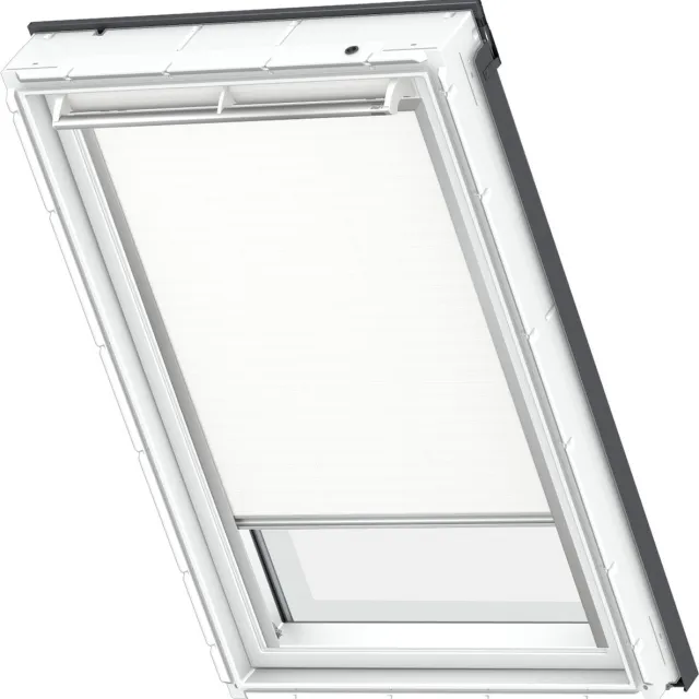 Karwei Dakraamrolgordijn Verduisterend - Voor Velux CO2 - met aanpasset Fakro 1 en Rooflite C2A - Wit 2000 - 78 x 55cm