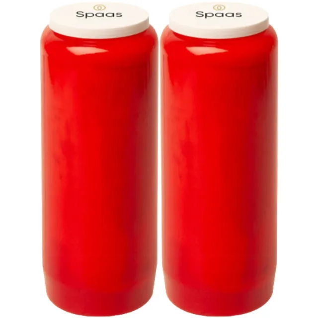 Spaas Noveenkaars 9 Dagen Rood - 2 x 1 stuk - Voordeelverpakking