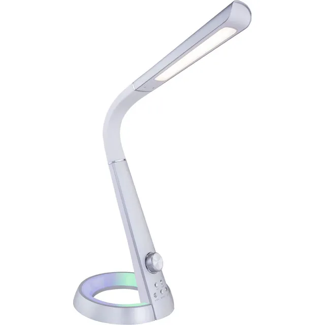 Globo tafellamp - Mitti - zilver - kunststof - bureaulamp - LED - 58376S