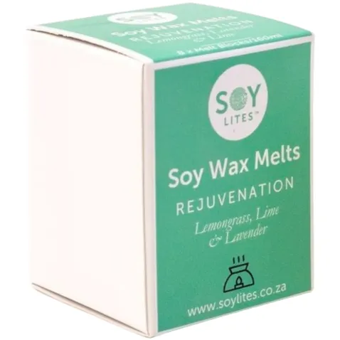 Soylites Soy Wax Melts Rejuvenation Lemongrass Lime & Lavender gebroken wit
