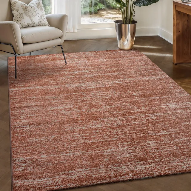 Muratap Relax Oslo - Laagpolig Effen Vloerkleed - Modern Tapijt - Terra Oranje- 160x230 CM