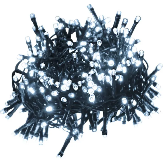 vidaXL Lichtslinger - cluster - met - 3000 - LED's - koudwit - PVC