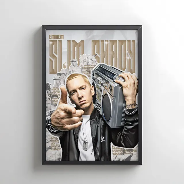 Lxry S.G.C Eminem poster bruin
