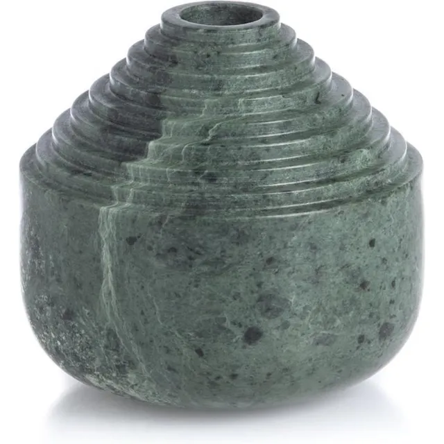 XLBoom Laps Kaarsenhouder - In Marmer - Groen - 11 x 11 x 10,5cm