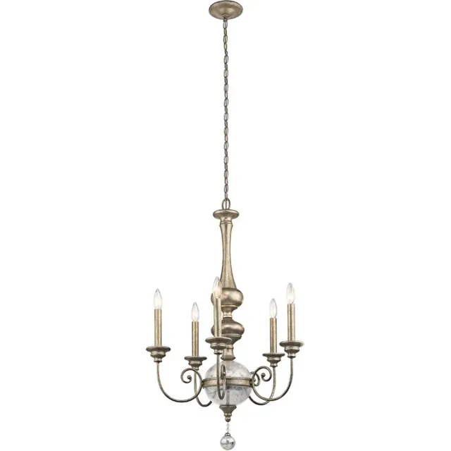 Steady Lighting Kroonluchter - Steady Lighting - Metaal- E14 - L: 61.6cm - Voor Binnen - Woonkamer - Eetkamer - Sterling