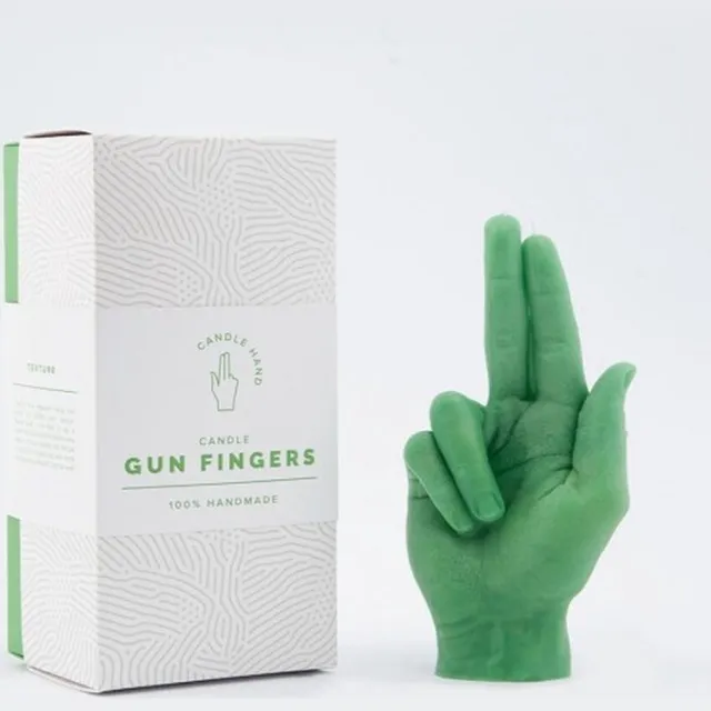 CandleHand Gun Fingers - green Groen