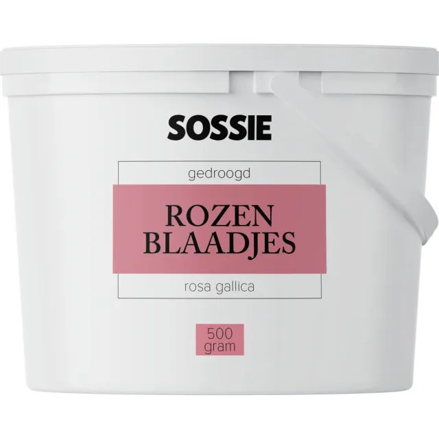 Sossie Gedroogde Rozenblaadjes 500g – Sterk Geurend – Voor Thee, Bad & Potpourri Rood