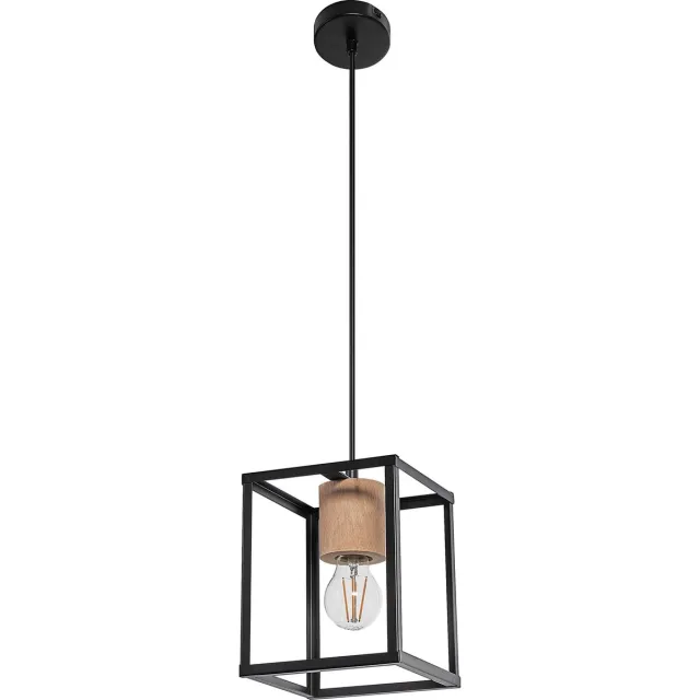 LEDVANCE DECOR Nairobi hanglamp, zwart, E27 voet wit