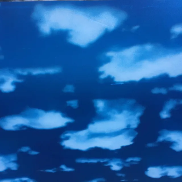 Luksus Anti inkijk | Decoratieve raamfolie | wolken design | zelfklevend | 68 x 300 | krasvast | uniek design | privacy verhogend