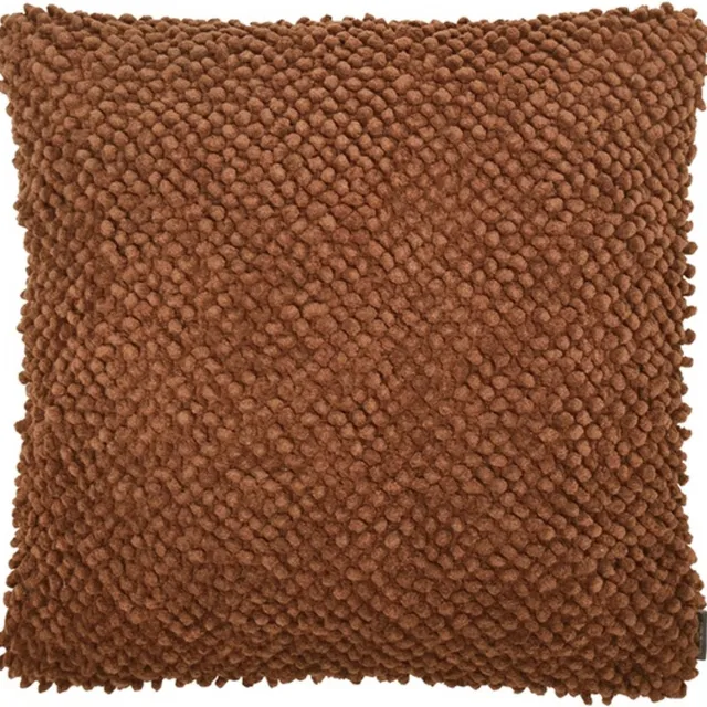 Linen & More Jumbo Dots Henna Bruin Kussen | 45 X 45 | Sierkussen Voor Woonkamer Of Slaapkamer