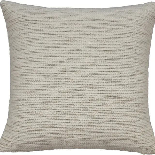 Urbane Hide Handgeweven | Kussenhoes | Kussenhoesjes | Sierkussen | 45x45 cm | Handgeweven | Katoen | Beige & Naturel | Zonder binnenkussen Beige en naturel