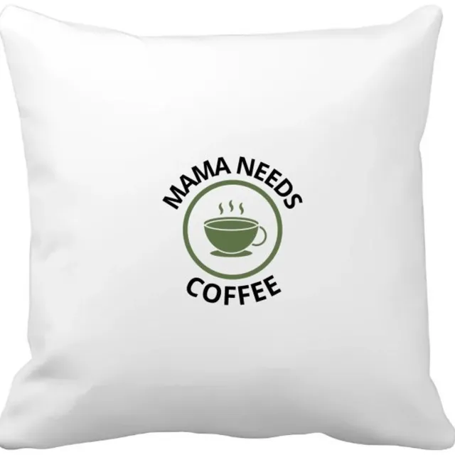 Akyol mama needs coffee Kussen hoes - Moeder - mama die koffie nodig heeft - moeder cadeautjes - moederdag - verjaardagscadeau - verjaardag - cadeau - geschenk - kado - gift - moeder artikelen - 40 bij 40 cm Multicolor