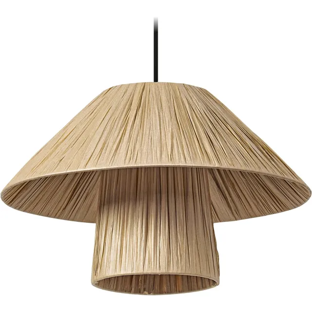 Osram Decor decoratieve hanglamp met bamboe lampenkap, 400 mm, E27-versie, IP20, bruin