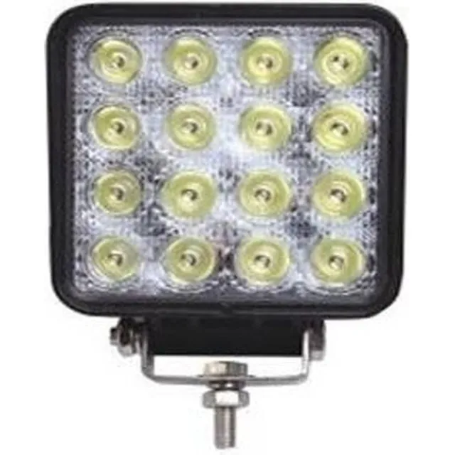 ABC-Led LED SPOT - 16 x 3 watt - front light - WIT - OFF-ROAD zwart