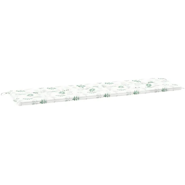 vidaXL Bankkussen Oxford Stof Bladontwerp 180 x 50 x 3 cm Wit