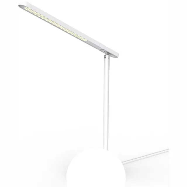 Tikkens Bureaulamp led Dimbaar - Draadloze Oplader & USB Opladen - Wireless Charger - Wit