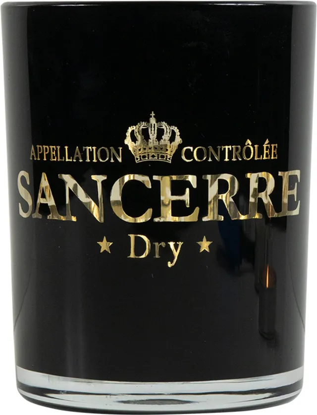 Sancerre dry - theelichthouder Zwart