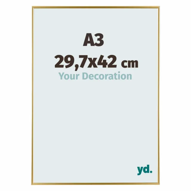 yd. Your Decoration - Fotolijst A3 29,7x42 cm - Kunststof - Goud - Evry
