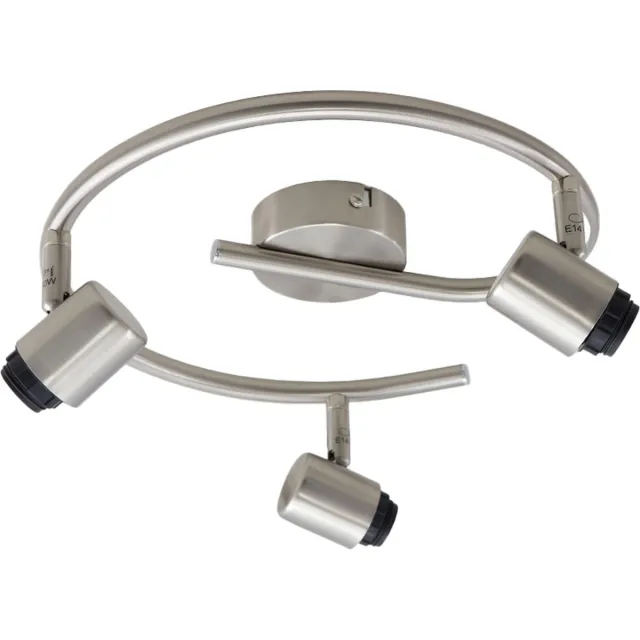Olucia Aluminium plafondfitting zilver, Rika - Vorm: Rond