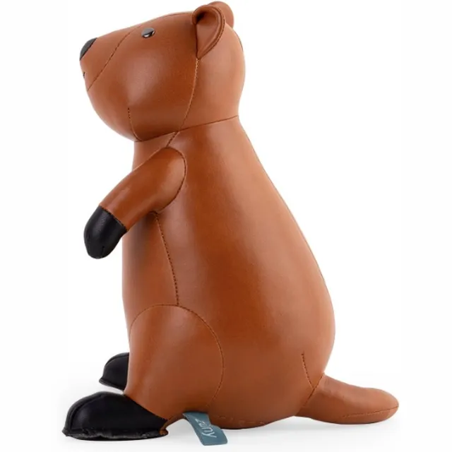 Zuny Quokka-Kangoeroe-Boekensteun bruin en zwart