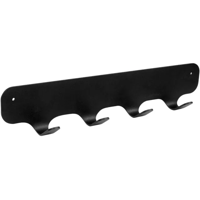 Gorillz Rounded Four - Wandkapstok - kapstok hangend - 4 kapstokhaken - 40x6x7,8cm - Zwart