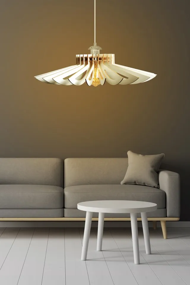 Vente-unique Asir - Kroonluchter - Wit - 68 x 50 x 68 Wit#3