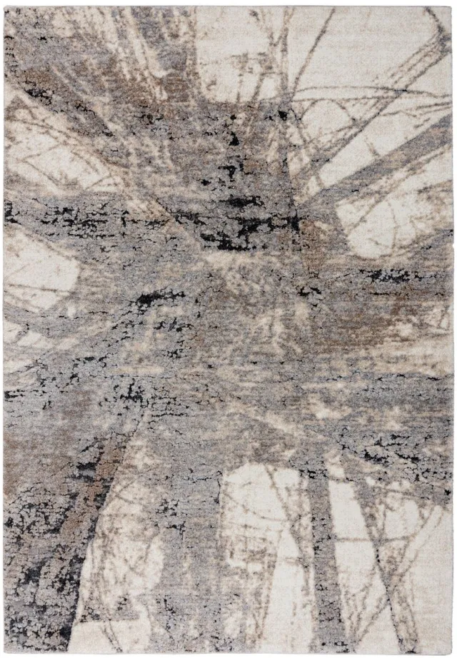 Meghan Lalee Vloerkleed Bologna 460 grijs – 140 x 200 cm – polypropyleen & polyester, machinegeweven