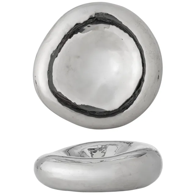 Bloomingville schaal Shine (18x6 cm) Zilver