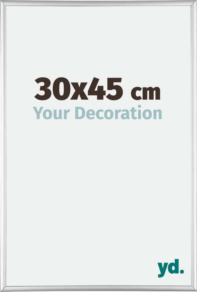yd. Your Decoration - Fotolijst 30x45 cm - Aluminium - Zilver Hoogglans - Kent