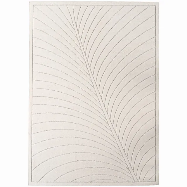 Ayyildiz Japandi-stijl binnen- en buitentapijt Nova (crème 1204) - 120x170 cm