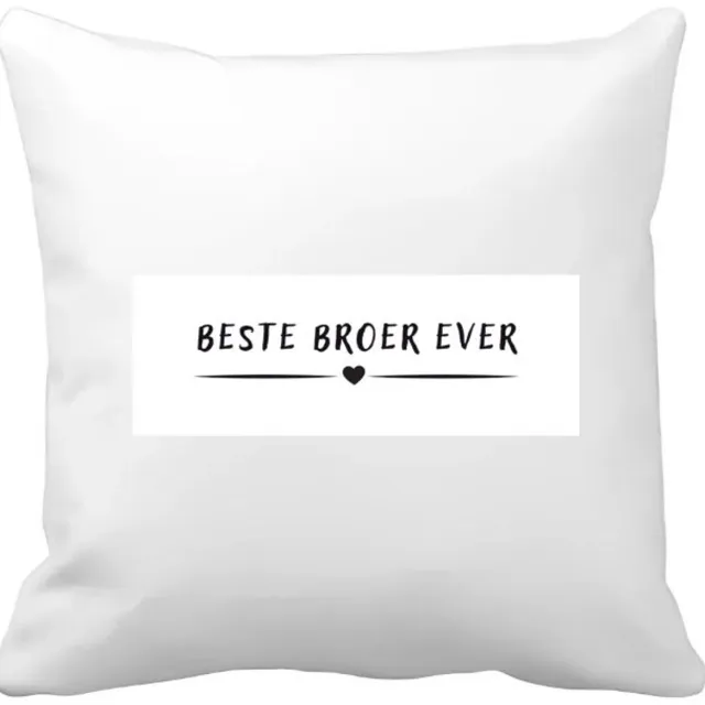 Akyol beste broer ever Kussen hoes - Broer - brother - leuk cadeau voor je broer - 40 bij 40 cm Multicolor