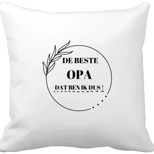 Akyol de beste opa dat ben ik dus Kussen hoes - Opa - de beste opa - verjaardag - cadeau - kado - geschenk - 40 bij 40 cm Multicolor