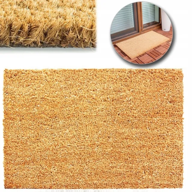 TEXAS Serie - Kokos Deurmat - 35x60 cm - Antislip Bruin