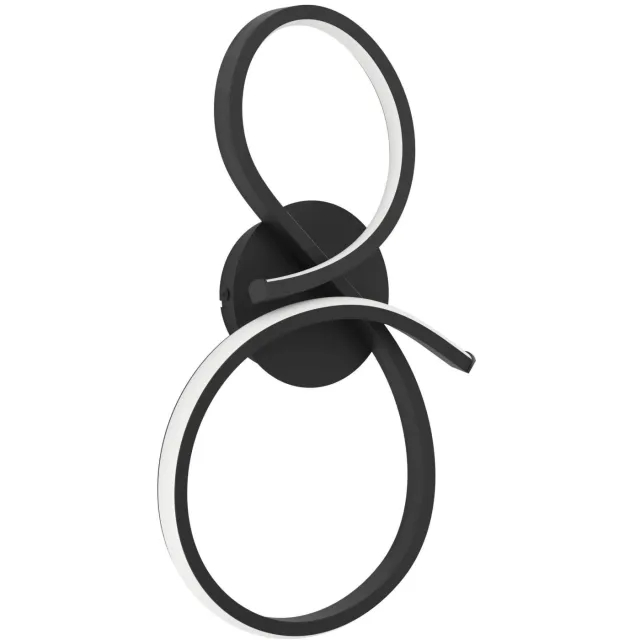 EGLO Serpins Wandlamp - LED - 40 cm - Zwart|Wit Zwart;Wit;