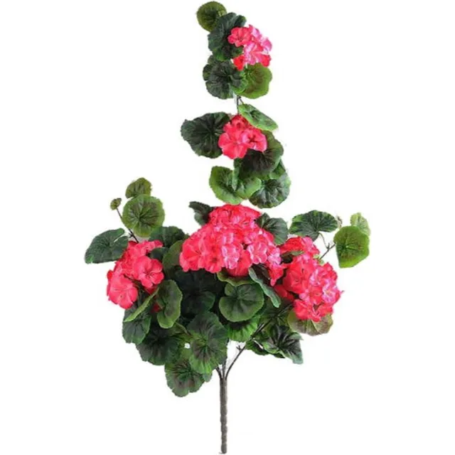 Buitengewoon Boet Kunstbloem geranium 70 cm, donkeroze Buitengewoon de Boet